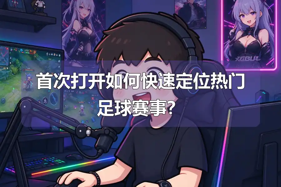 首次打开如何快速定位热门足球赛事?